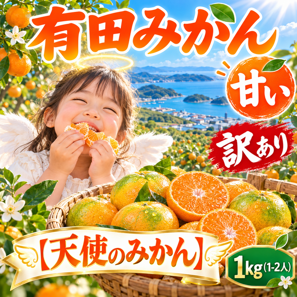 【和歌山県産】有田みかん 「天使のみかん」 B級・家庭用|甘いみかん 産地直送 1kg